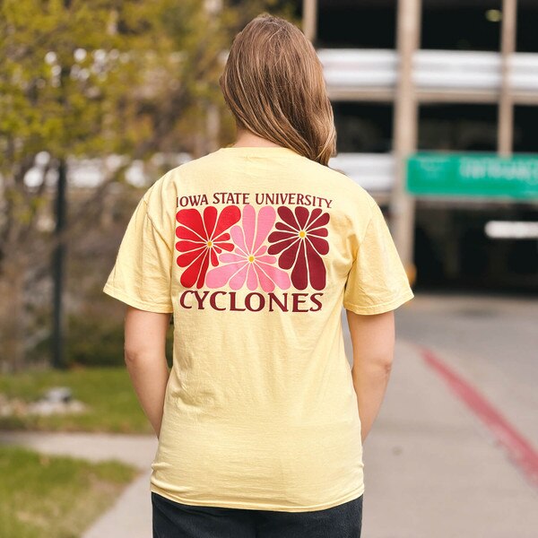 CI Sport Iowa State University Gold Short Sleeve T-Shirt back design